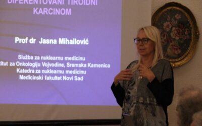 Prof. dr Jasna Mihailović i Prof. dr Milan Ubavić – Stručni skup namenjen kikindskim lekarima: Predavanje o tiroidnom karcinomu